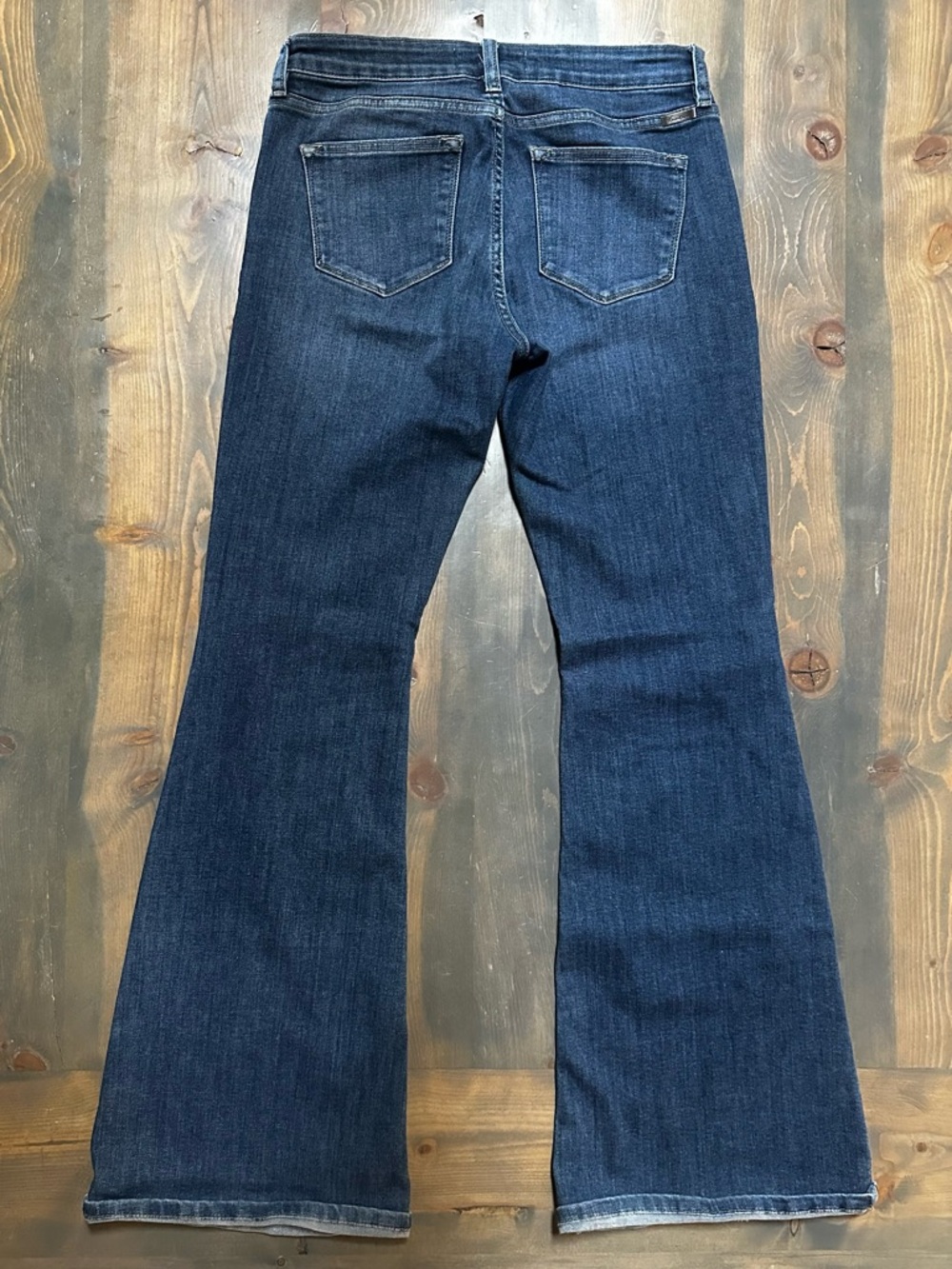 KanCan Women's Dark Blue Flare Jeans - Picture 2 of 4